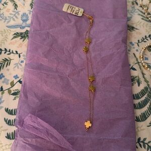 E.Newton 15” choker simplicity gold signature cross NWT